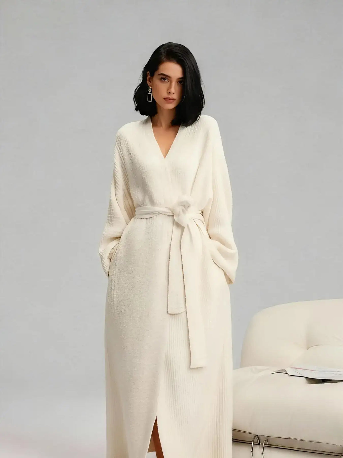 Double-Sided Fleece Robe