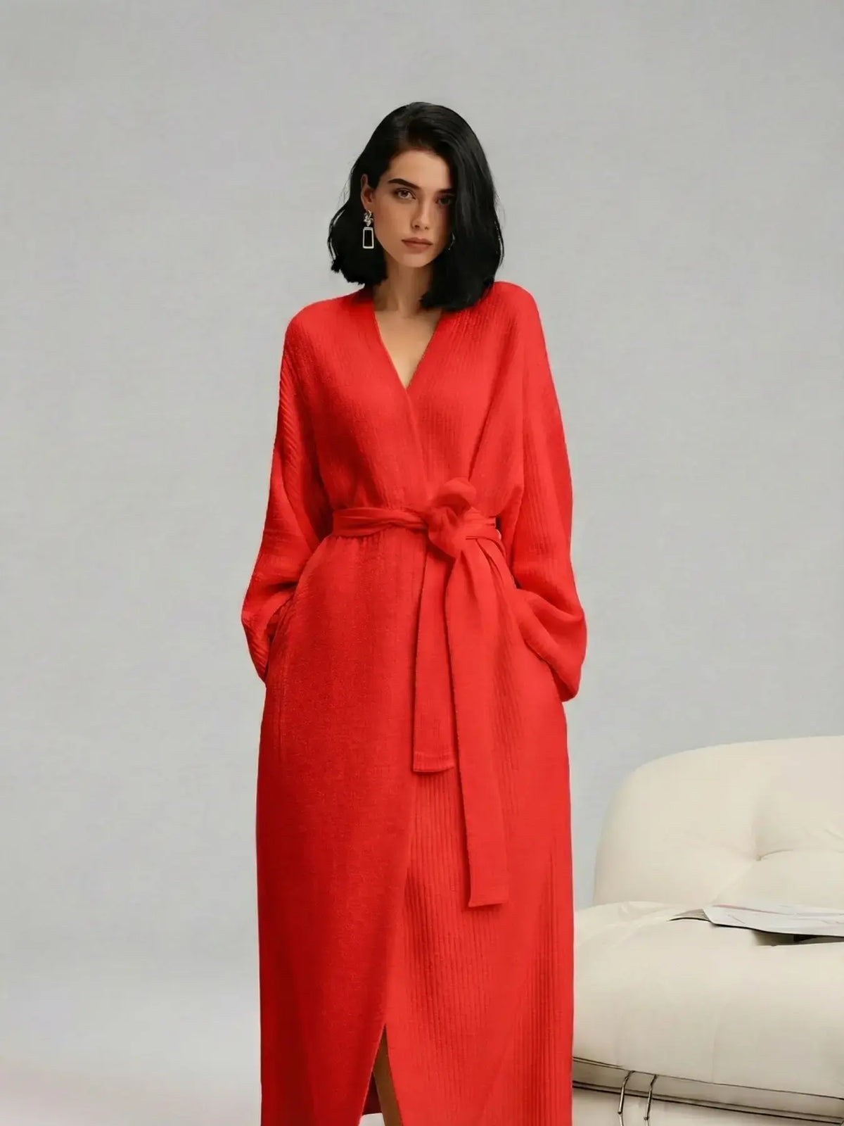 Double-Sided Fleece Robe